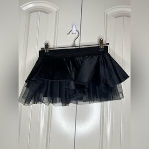 Weissman Balera Stretch Tiered TuTu Dance Skirt with Shorts Size Medium Child